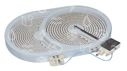 plotna keramická duozóna, oválná 265 x 170 mm, 2400/1500 W, ZANUSSI / ELECTROLUX / AEG